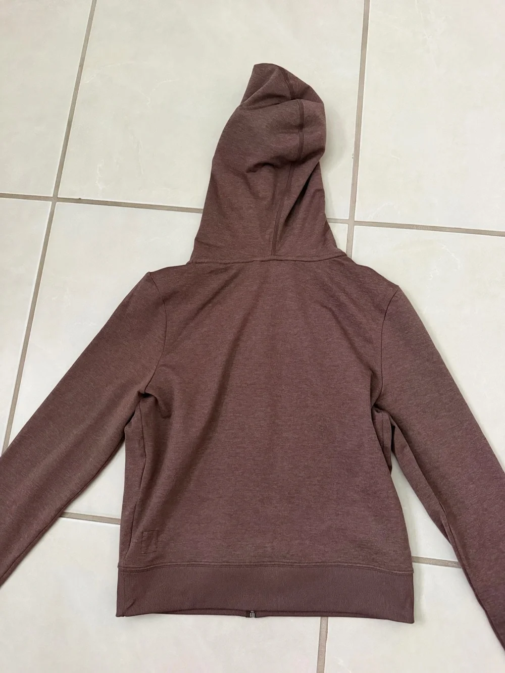 Vuori Halo Mini Women's Brown Zip Hoodie - Picture 2 of 6